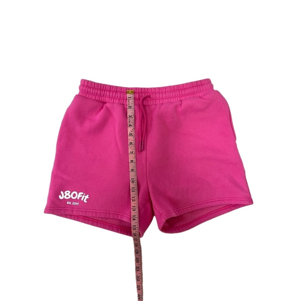 J180Fit Womens XXL Hot Pink Booty Shorts Elastic Waistband Pockets - Picture 5 of 7